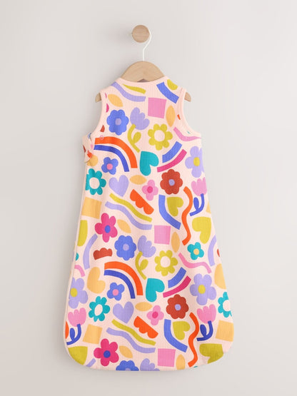 Pink/Purple Floral 1 Tog Sleeveless Baby Sleep Bag