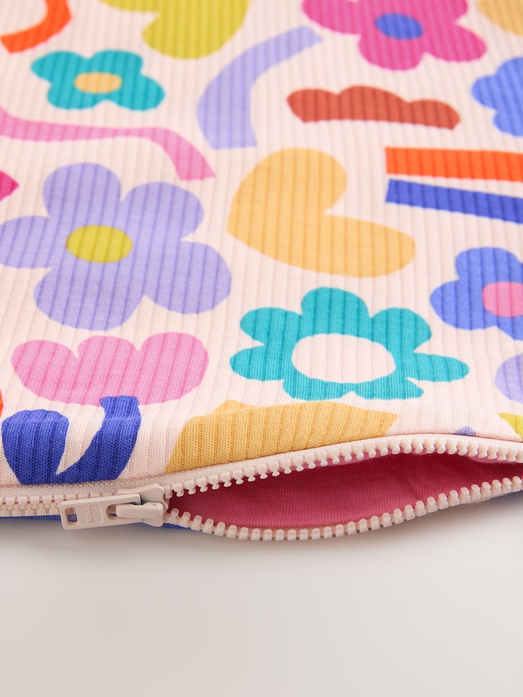 Pink/Purple Floral 1 Tog Sleeveless Baby Sleep Bag