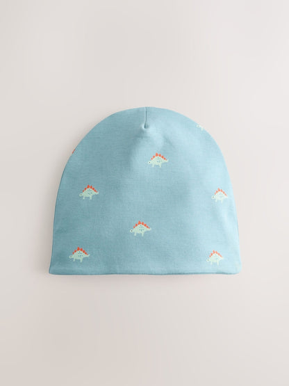 Dino Jersey Beanies 2 Pack (1-16yrs)