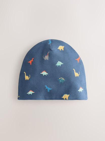 Dino Jersey Beanies 2 Pack (1-16yrs)