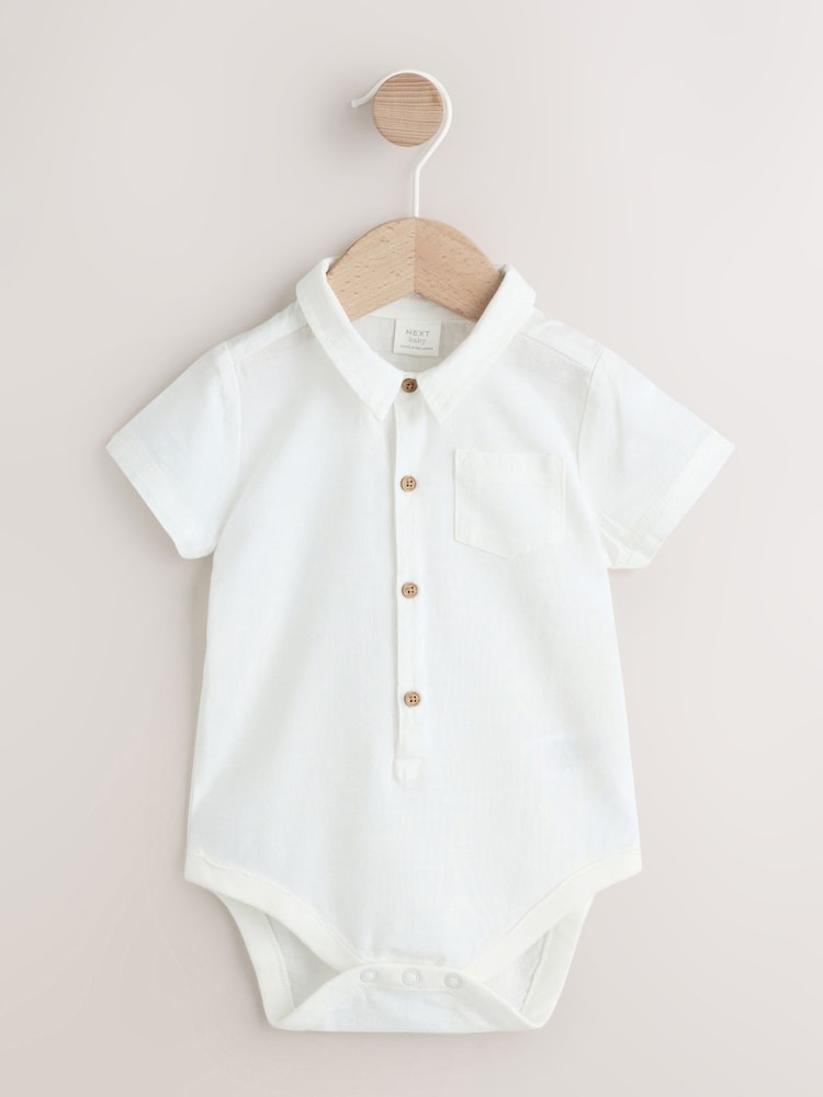 Blue Shirt Body Shorts and Braces Baby Set 3 Piece (0mths-2yrs)