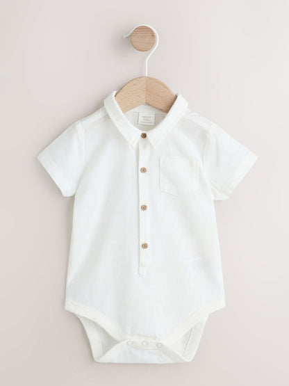 Blue Shirt Body Shorts and Braces Baby Set 3 Piece (0mths-2yrs)