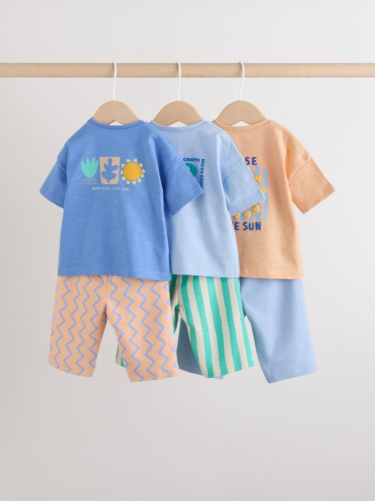 Blue Top &amp; Legging Baby 6 Piece Set (0mths-2yrs)