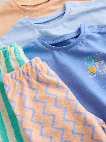 Blue Top &amp; Legging Baby 6 Piece Set (0mths-2yrs)