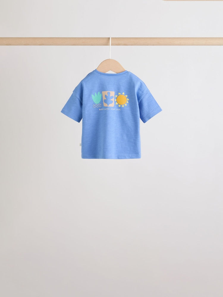 Blue Top &amp; Legging Baby 6 Piece Set (0mths-2yrs)