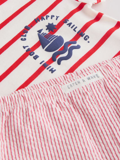 Blue Nautical Tops and Shorts Baby Set 6 Piece (0mths-3yrs)