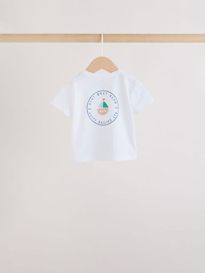 Blue Nautical Tops and Shorts Baby Set 6 Piece (0mths-3yrs)