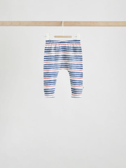 Blue Nautical Baby Top &amp; Leggings 6 Piece Set (0mths-3yrs)