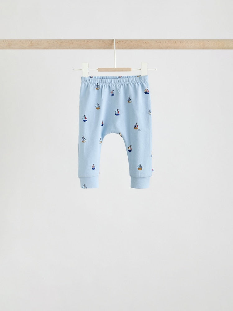 Blue Nautical Baby Top &amp; Leggings 6 Piece Set (0mths-3yrs)