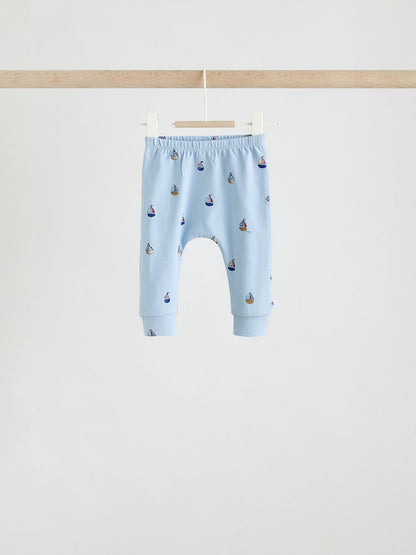 Blue Nautical Baby Top &amp; Leggings 6 Piece Set (0mths-3yrs)