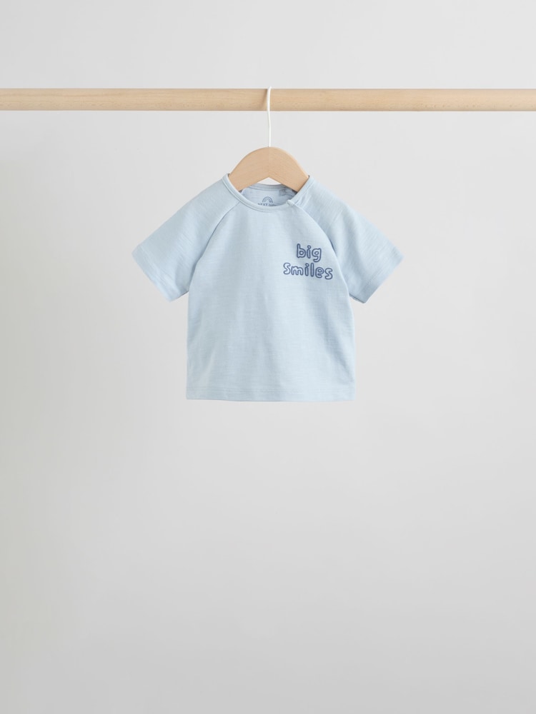 Blue/Ecru Milk Club Tops and Shorts Baby Set 6 Piece (0mths-3yrs)