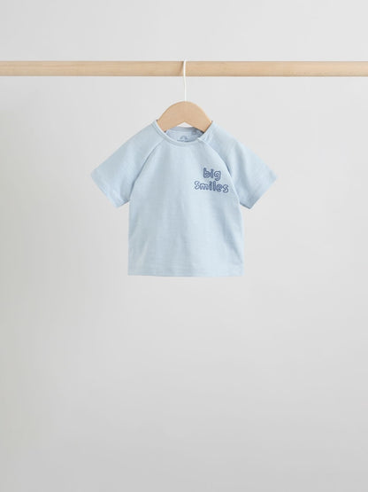 Blue/Ecru Milk Club Tops and Shorts Baby Set 6 Piece (0mths-3yrs)