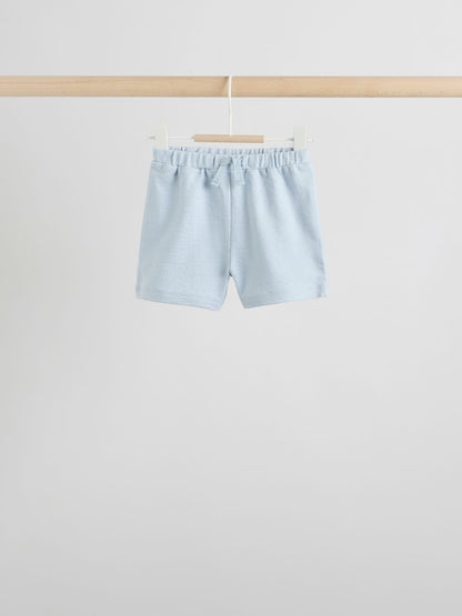 Blue/Ecru Milk Club Tops and Shorts Baby Set 6 Piece (0mths-3yrs)