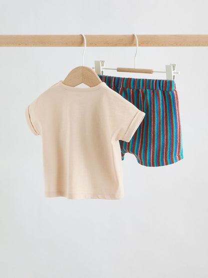 Neutral Chilli Print Top and Shorts Baby Set (0mths-2yrs)