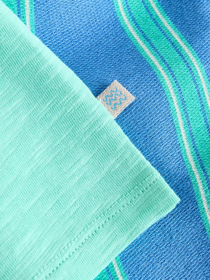 Green/Blue Stripe Top and Trousers Baby Set (0mths-2yrs)