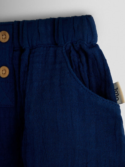 JoJo Maman Bébé Navy Peter Rabbit™ 2-Piece Shirt &amp; Shorts Set - Size Up To 3 Months (50 - 62cm)