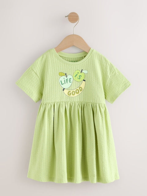 Green Essential Jersey Dress (3mths-7yrs)