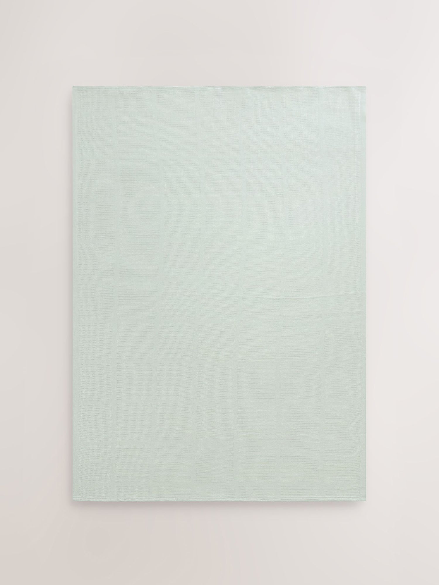 2 Pack Sage Green Cotton Baby Cellular Blankets - Size 75x95