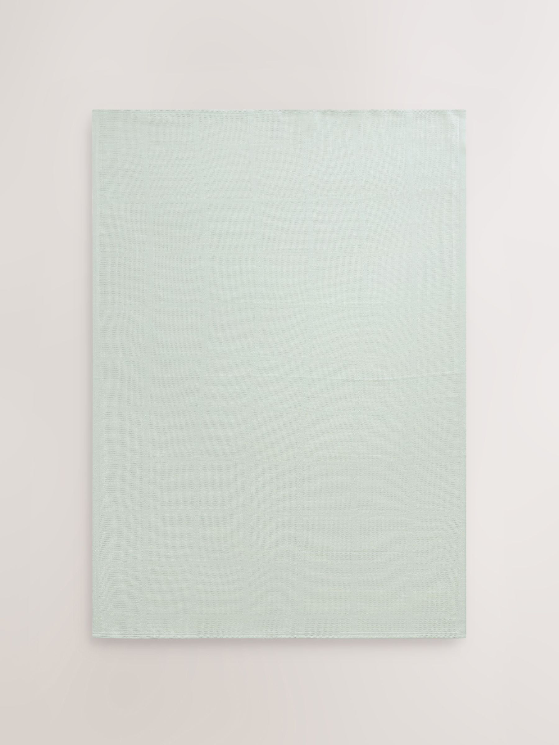 2 Pack Sage Green Cotton Baby Cellular Blankets - Size 75x95