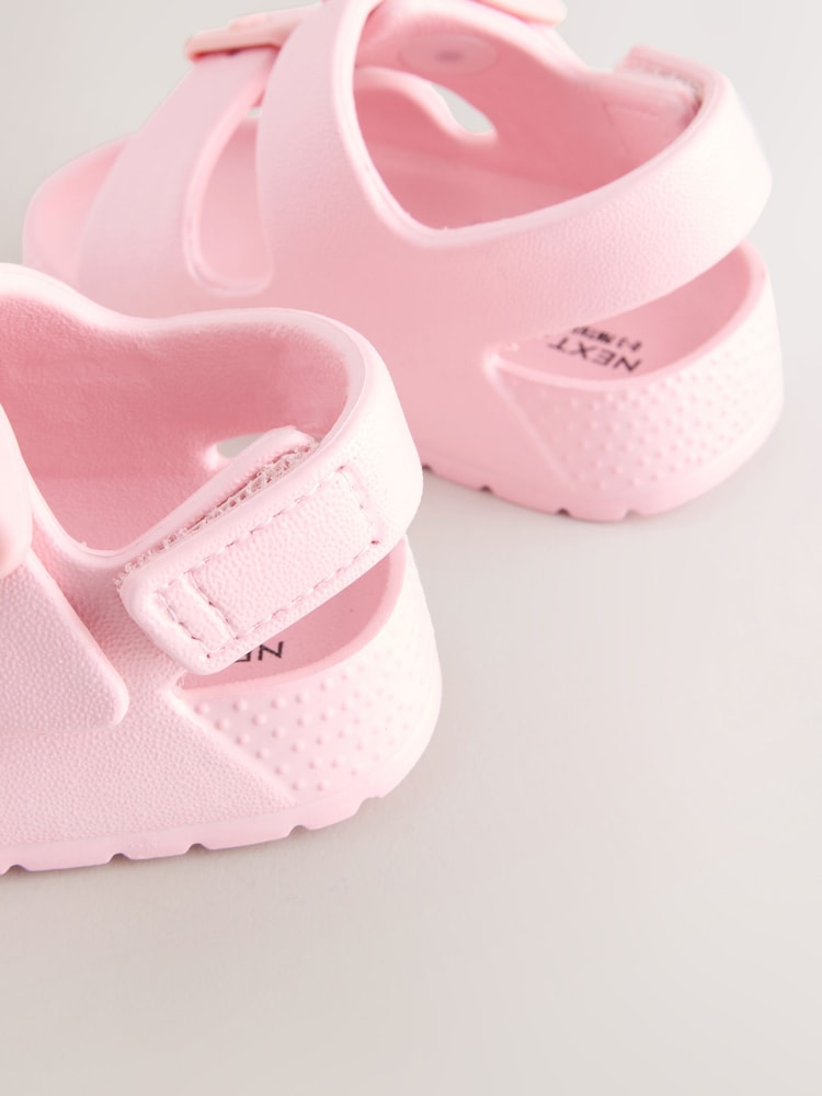 Pink Baby Double Buckle EVA Sandals (0-24mths)