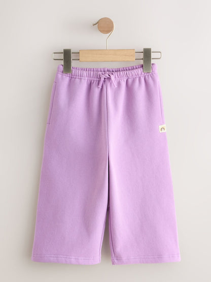 Lilac Purple Wide Leg Sweat Joggers (3mths-7yrs) - Size 3-6 Months (62-68cm)