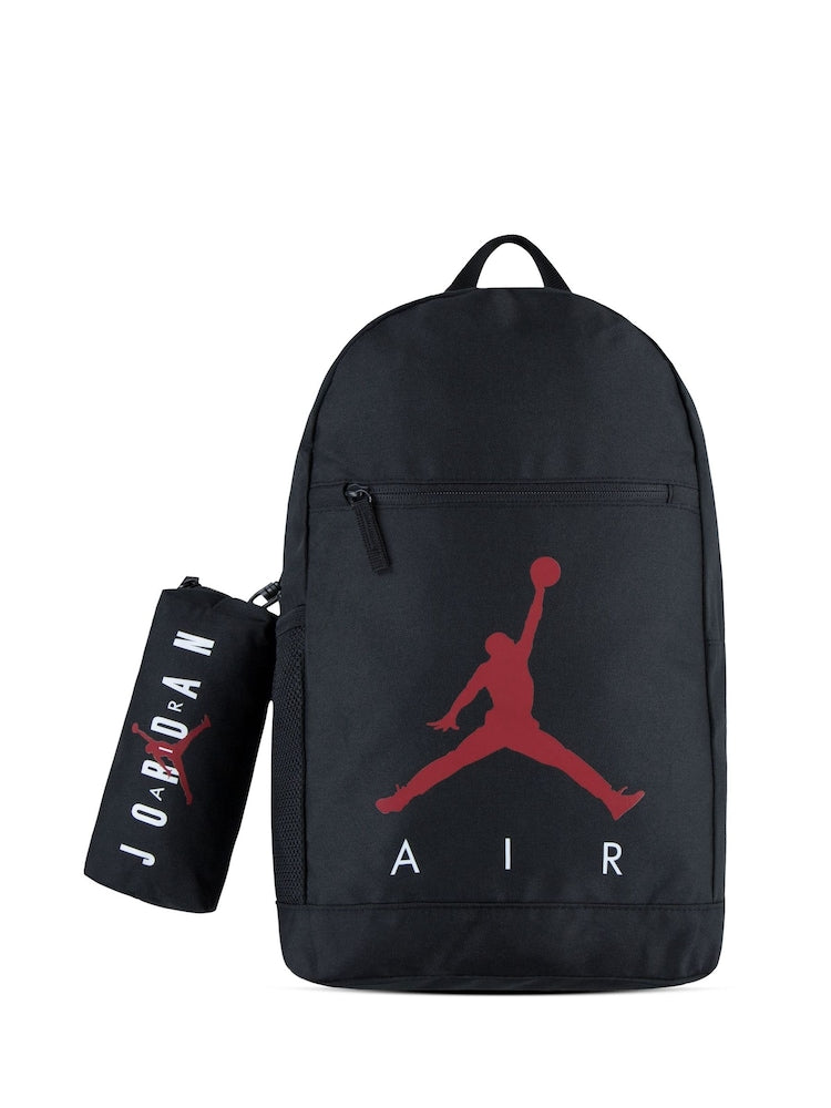 Jordan Black Jan Air School Backpack and Pencil Case - Size One