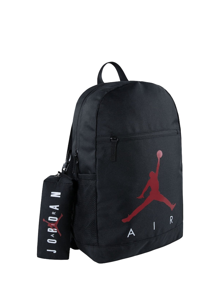 Jordan Black Jan Air School Backpack and Pencil Case - Size One