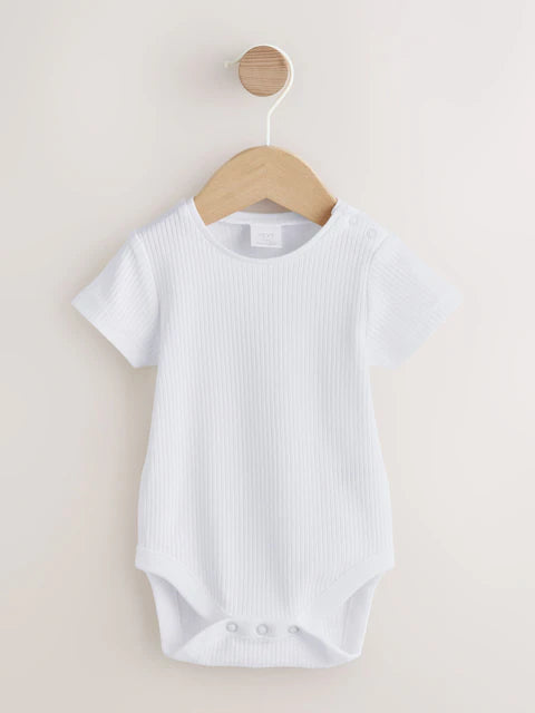 Pink and White Stripe Baby Dungarees and Bodysuits Set 2 Piece (0mths-2yrs)