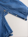 Denim Blue Baby Long Leg Romper (0mths-2yrs) - Size Up to 1 Month (56cm)