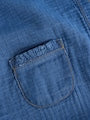 Denim Blue Baby Long Leg Romper (0mths-2yrs) - Size Up to 1 Month (56cm)
