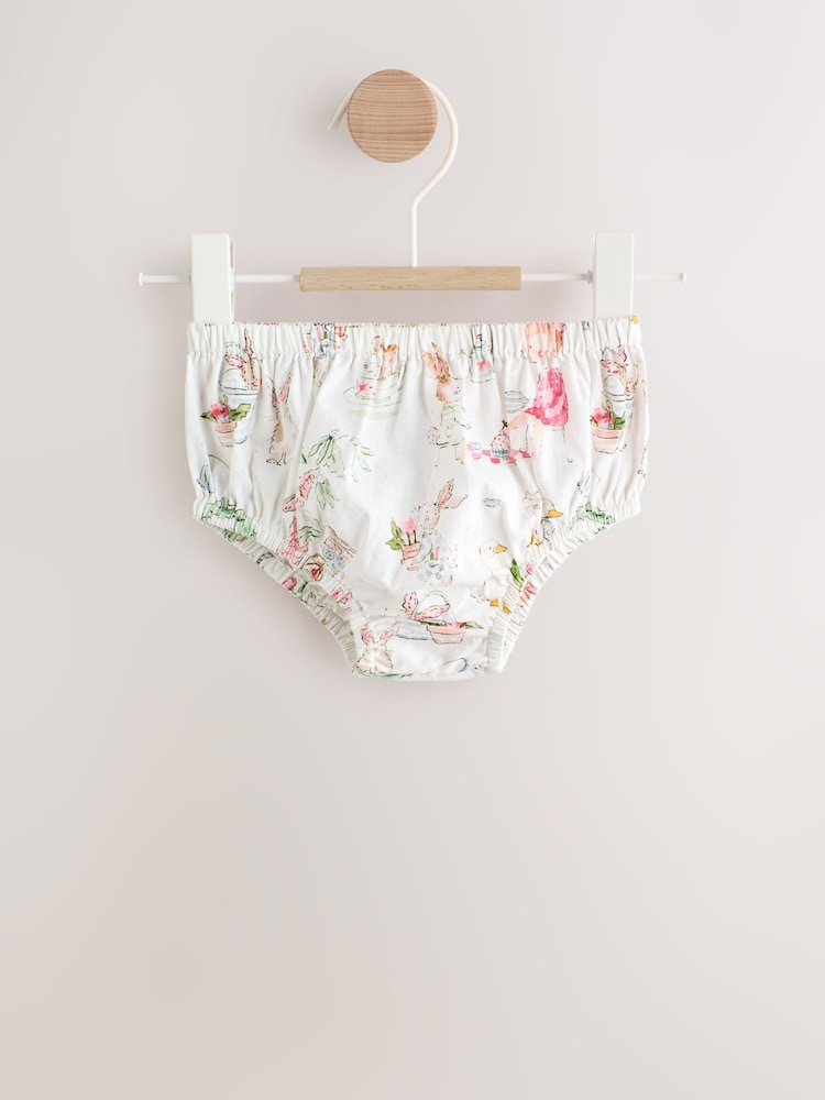 White Character Woven Baby Dress and Knickers Set 2 Piece (0mths-2yrs)