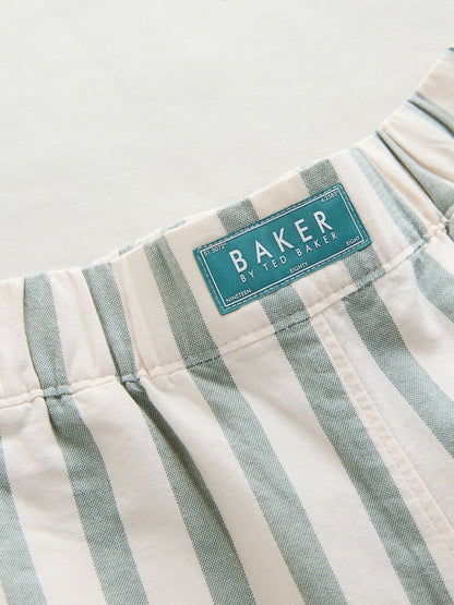 Baker by Ted Baker Stone Graphic T-Shirt and Stripe Trousers Set