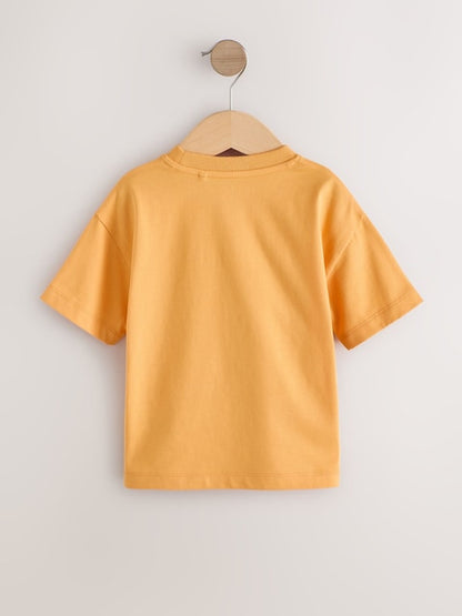 Orange Slogan Short Sleeve Small Graphic T-Shirt (3mths-8yrs) - Size 3-6 Months (62-68cm)