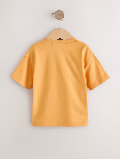 Orange Slogan Short Sleeve Small Graphic T-Shirt (3mths-8yrs) - Size 3-6 Months (62-68cm)