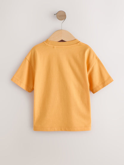 Orange Slogan Short Sleeve Small Graphic T-Shirt (3mths-8yrs) - Size 3-6 Months (62-68cm)