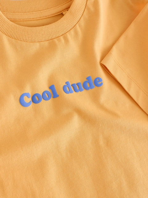 Orange Slogan Short Sleeve Small Graphic T-Shirt (3mths-8yrs) - Size 3-6 Months (62-68cm)