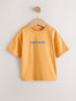 Orange Slogan Short Sleeve Small Graphic T-Shirt (3mths-7yrs) - Orange Slogan / 12-18 Months (80-86cm)
