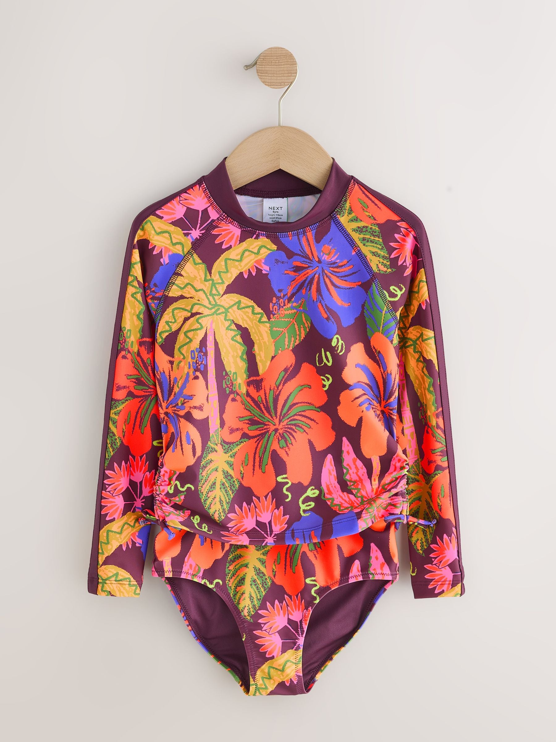 Orange Tropical Sunsafe Suit (3-16yrs) - Size 3 Years (98cm)