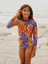 Orange Tropical Sunsafe Suit (3-16yrs) - Size 3 Years (98cm) - Default 1