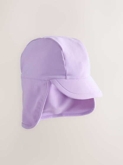 Lilac Purple Swim Legionnaire Hat (3mths-10yrs) - Size 3-9 Months (62-74cm)