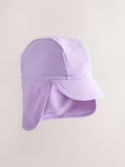 Lilac Purple Swim Legionnaire Hat (3mths-10yrs) - Size 3-9 Months (62-74cm)