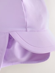Lilac Purple Swim Legionnaire Hat (3mths-10yrs) - Size 3-9 Months (62-74cm)