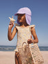 Lilac Purple Swim Legionnaire Hat (3mths-10yrs) - Size 3-9 Months (62-74cm) - Lilac Purple