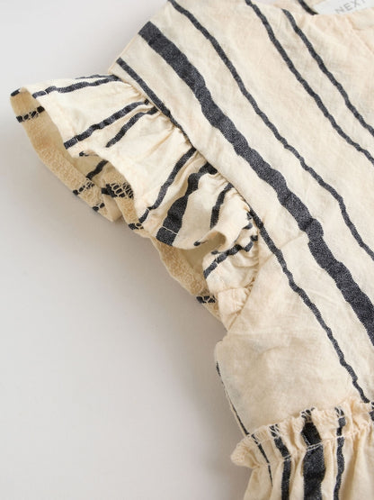 Black/White Stripe Baby Woven Top and Trousers Set 2 Piece (0mths-2yrs)