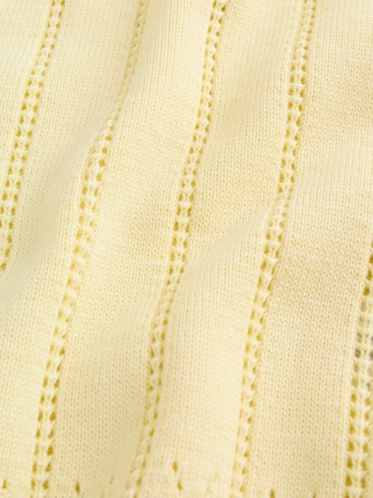 Yellow Baby Knitted Top and Shorts Set 2 Piece (0mths-2yrs)