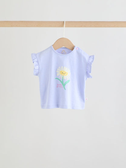 Multi Character Short Sleeve Top and Shorts Baby Set 6 Piece (0mths-2yrs) - Size Up to 1 Month (56cm)