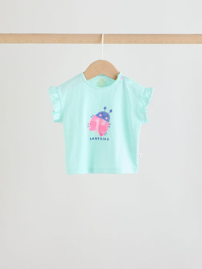 Multi Character Short Sleeve Top and Shorts Baby Set 6 Piece (0mths-2yrs) - Size Up to 1 Month (56cm)