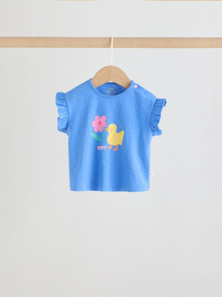 Multi Character Short Sleeve Top and Shorts Baby Set 6 Piece (0mths-2yrs) - Size Up to 1 Month (56cm)