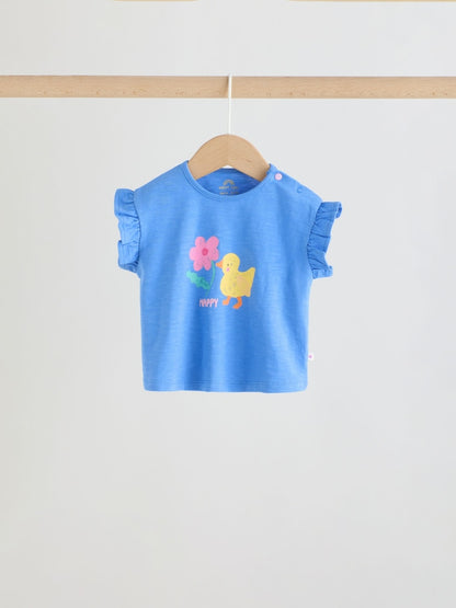 Multi Character Short Sleeve Top and Shorts Baby Set 6 Piece (0mths-2yrs) - Size Up to 1 Month (56cm)