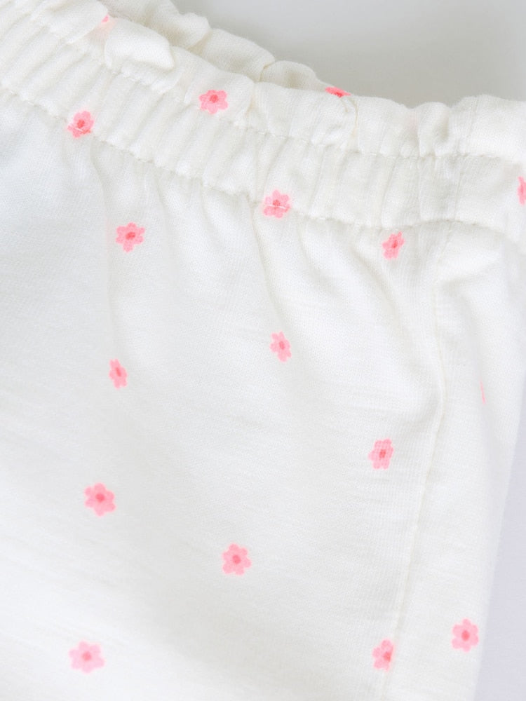 Pink Slogan Short Sleeve Top and Shorts Baby Set 6 Piece (0mths-2yrs) - Size Up to 1 Month (56cm)